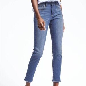 Banana Republic Oleande Frayed Hem Skinny Jeans Size 25